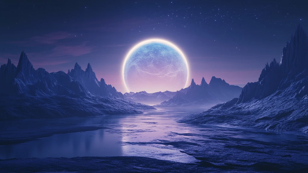 蓝月夜梦幻唯美奇幻