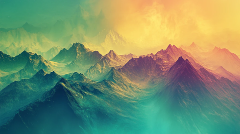 群山远山抽象锦绣山河