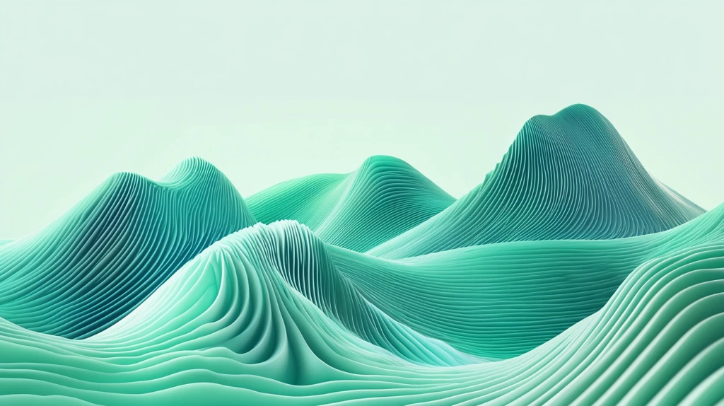 高端山水线包装插画