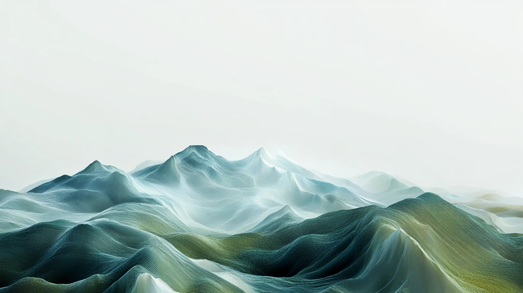 金色山脉立体山脉