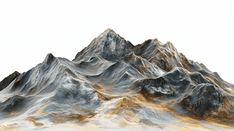 金色山脉立体山脉