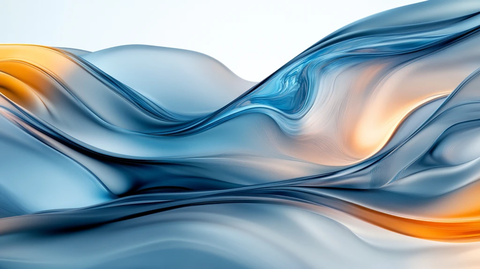 渐变抽象流体装饰画