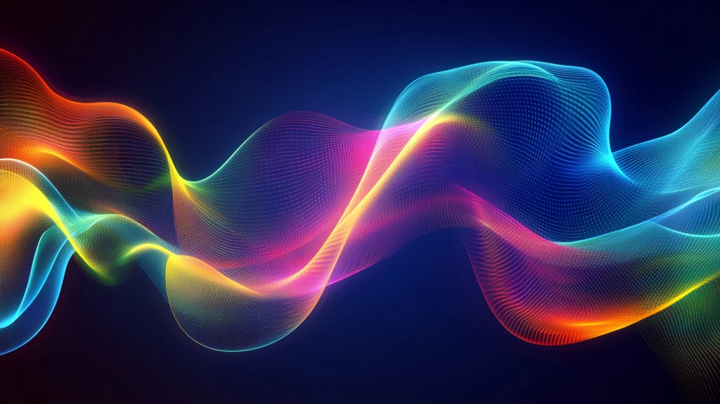 流光渐变彩色炫酷飘带