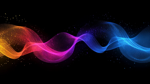 流光渐变彩色炫酷飘带