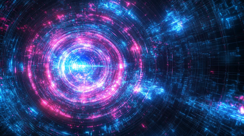 红蓝科技无限背景