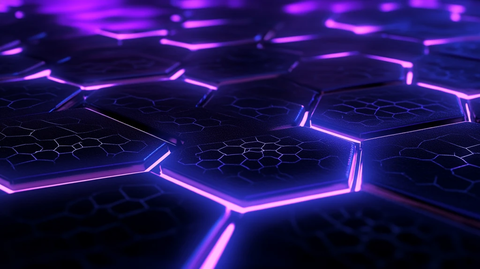 蜂窝光影光束背景