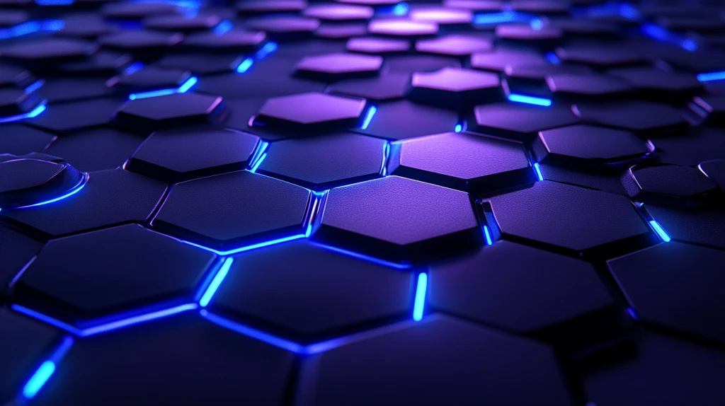 蜂窝光影光束背景