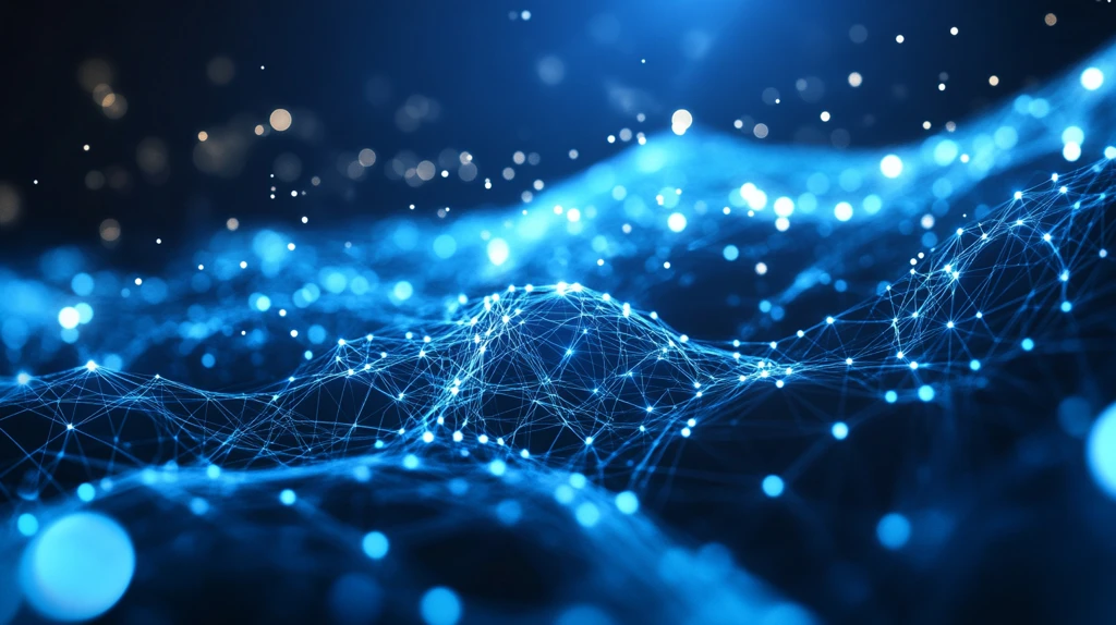 线条网络蓝色背景