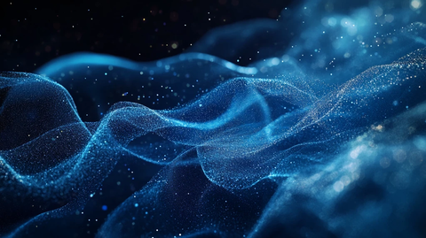 科幻感蓝色流动感背景