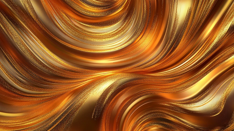 金色抽象流体纹理背景