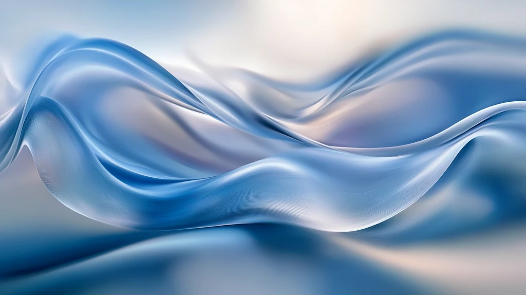 蓝色动感丝绸背景