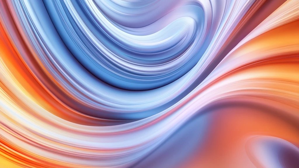 热情橙色静谧蓝色背景