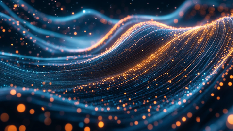 科幻感蓝色流动感背景