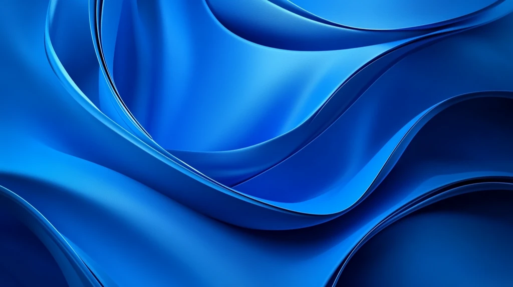 蓝色动感丝绸背景
