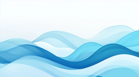 蓝色波纹唯美线条