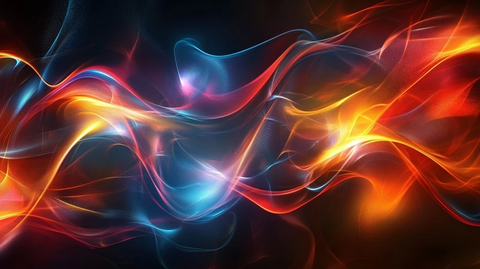 炫彩绚丽曲线条纹高雅