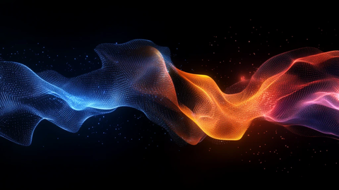 炫彩科技波浪线条