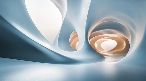 热情橙色静谧蓝色背景