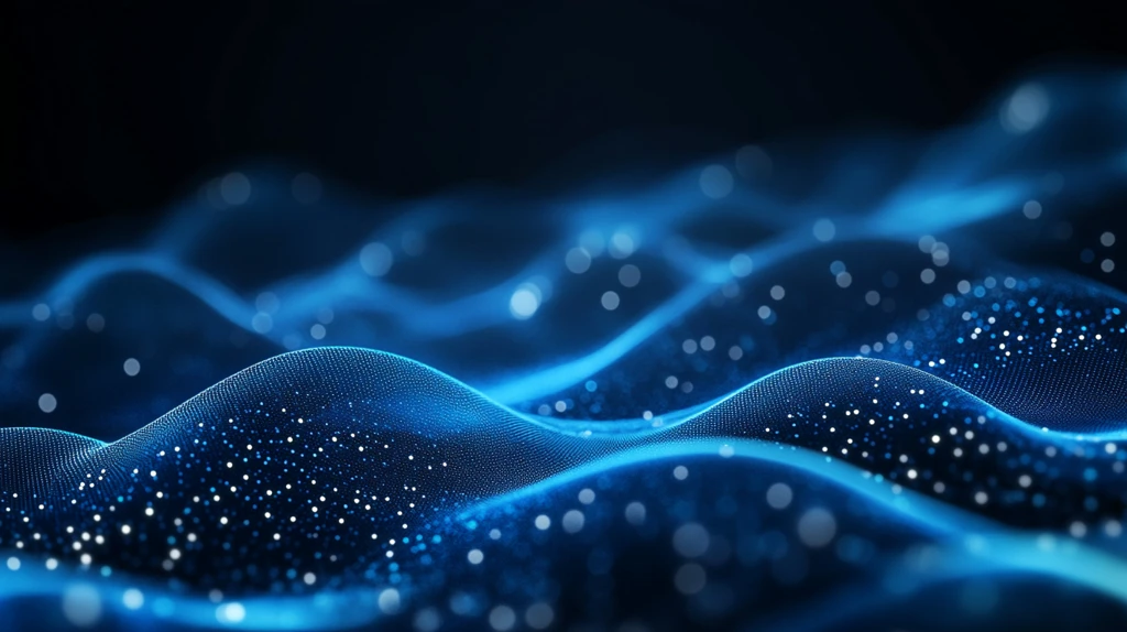 蓝色弯曲唯美科技