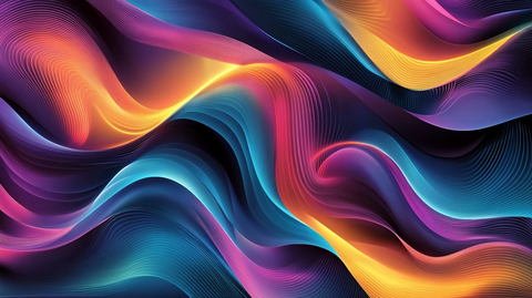 幻彩流体抽象线条背景