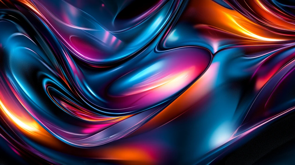 彩色酷炫流动感背景