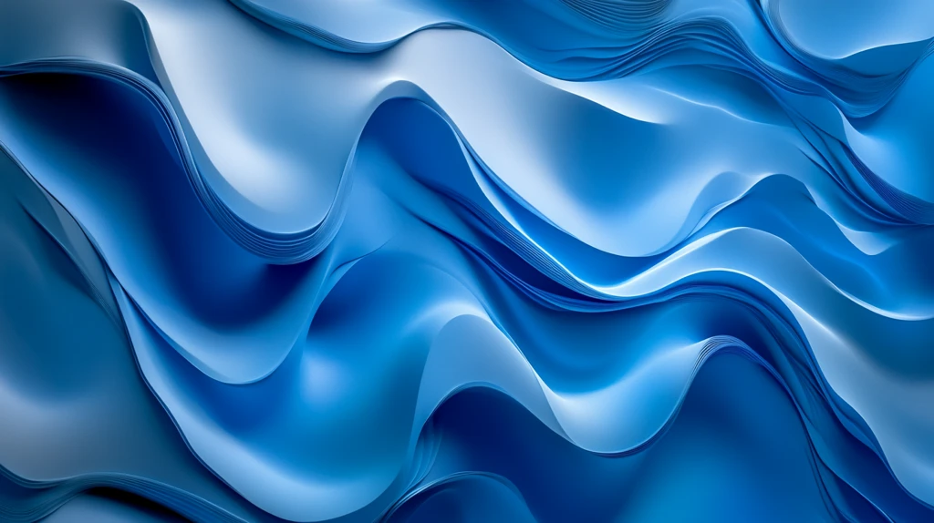 蓝色动感丝绸背景