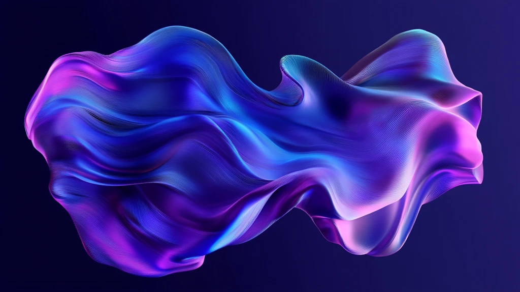 蓝紫色渐变抽象流光