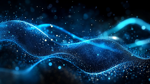 科幻感蓝色流动感背景