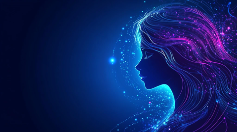 美容美发渐变背景