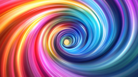 彩色漩涡创意素材