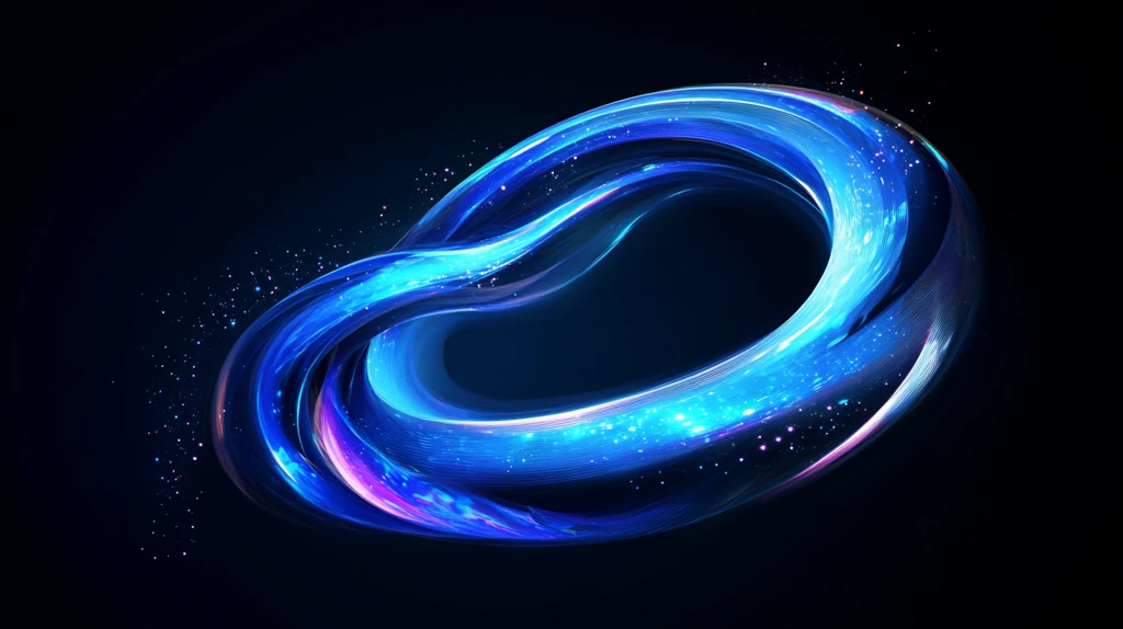 蓝色弯曲唯美科技