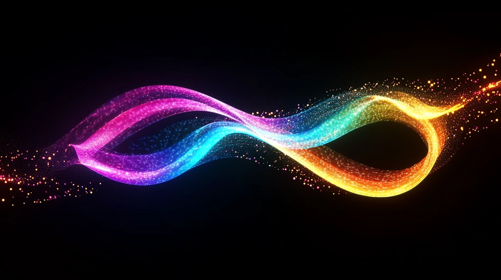 流光渐变彩色炫酷飘带