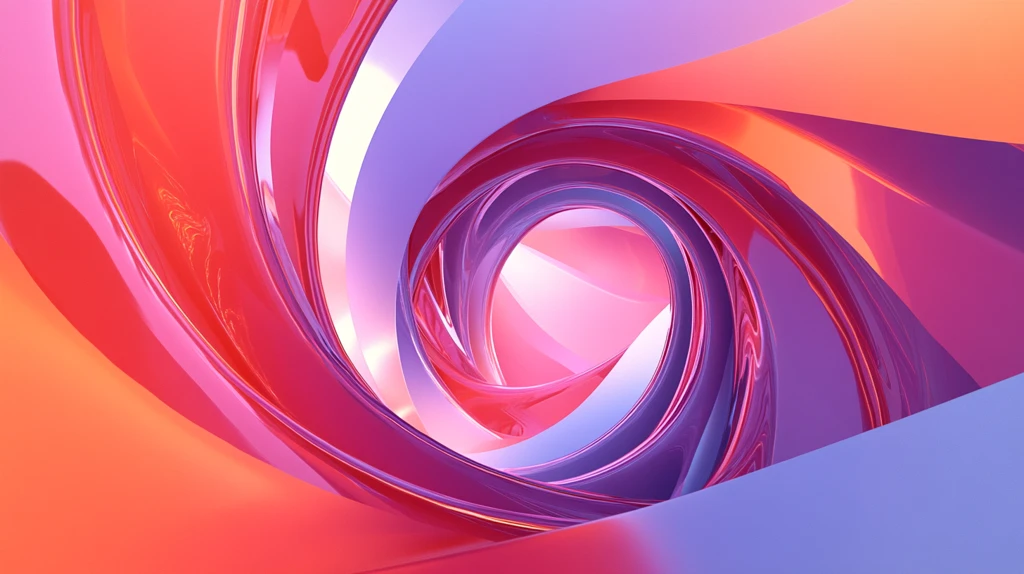 多彩曲线唯美高雅形状