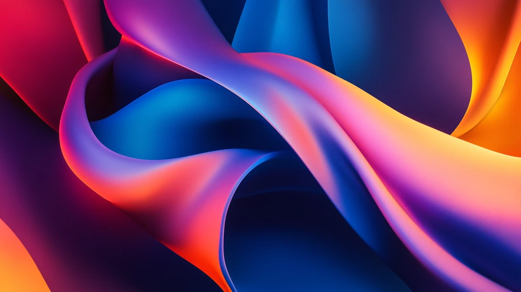 多彩曲线唯美高雅形状