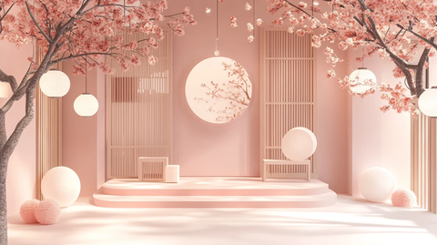 新中式樱花主题签到区