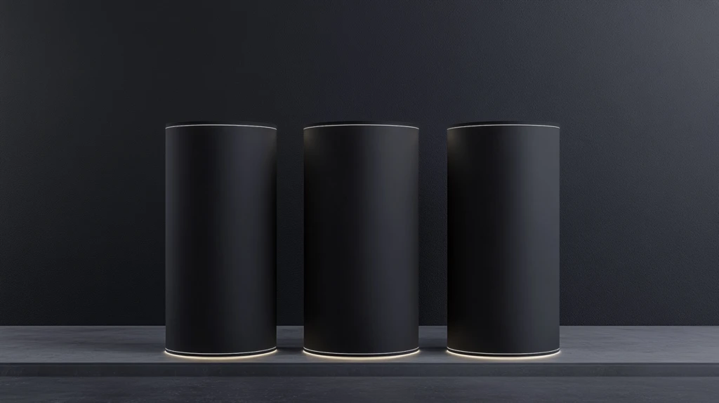 圆柱体静物展台