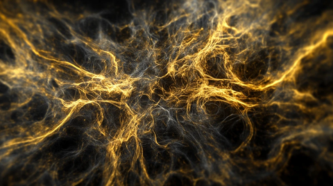 金色动感线条流体熔浆