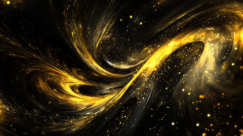 金色漩涡抽象素材