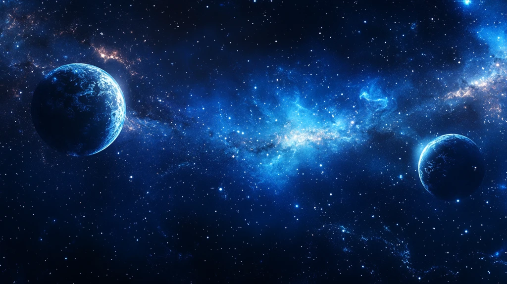 唯美宇宙会议背景