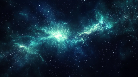 繁星点点蓝色动态宇宙