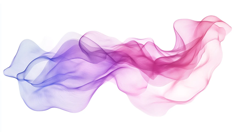 彩色线条水墨烟雾波浪