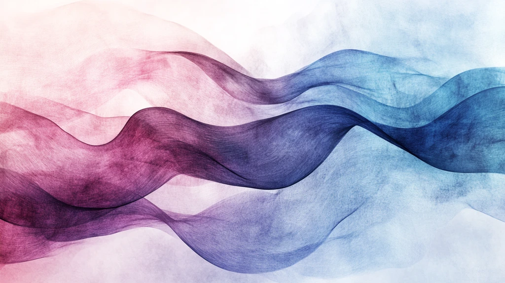 彩色线条水墨烟雾波浪