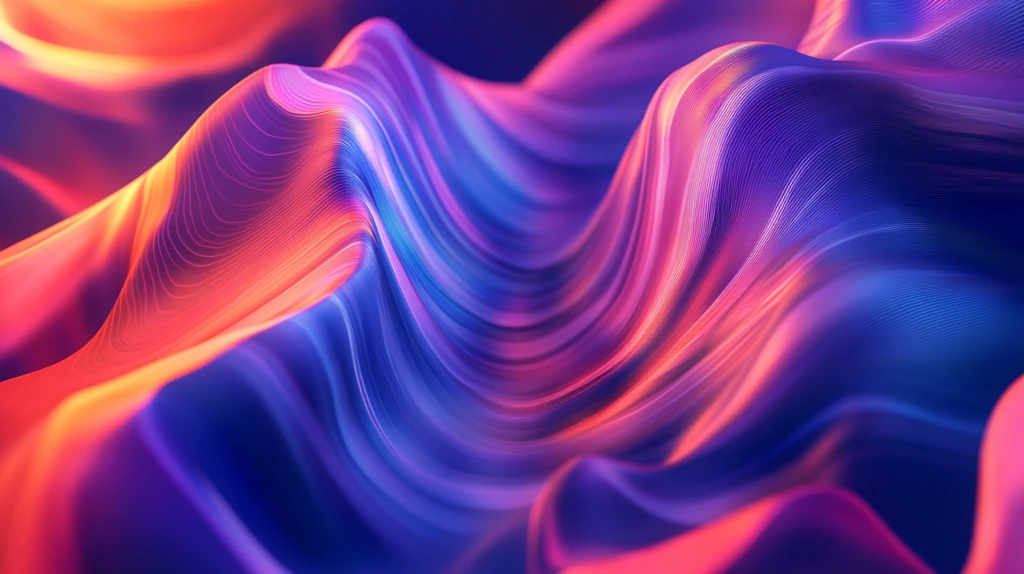 幻彩流体抽象线条背景