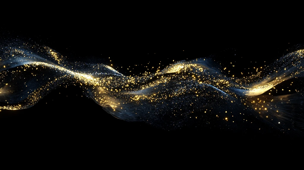 流光渐变金色炫酷飘带