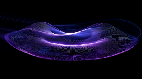 蓝紫色动感线条流线风格