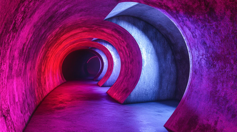 粉色隧道