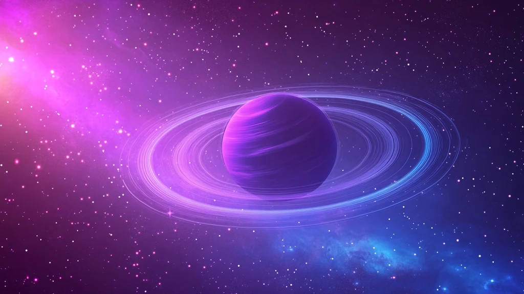 梦幻蓝紫色星球背景