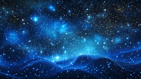 蓝色星光壁纸
