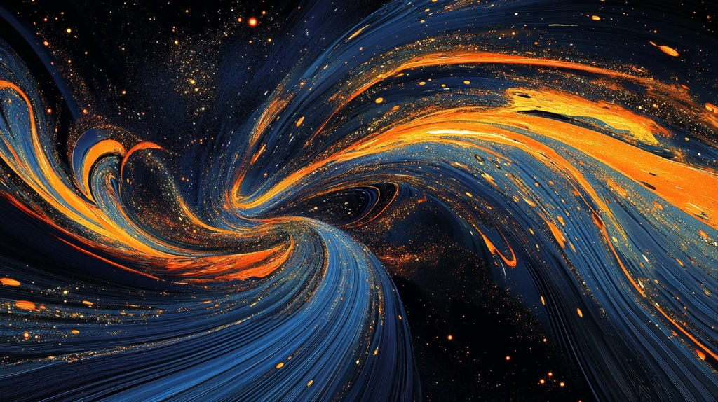 金色漩涡抽象素材