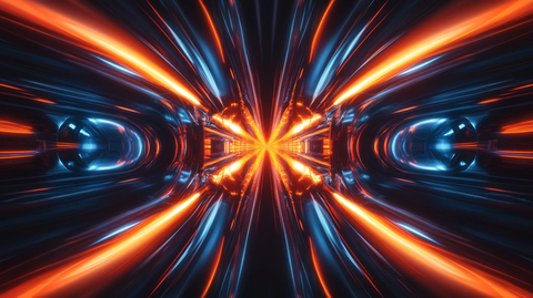 炫光光芒放射科技环绕